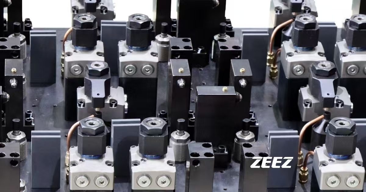 ZEEZ 启致精密液压夹具元件在夹具板上的应用实拍